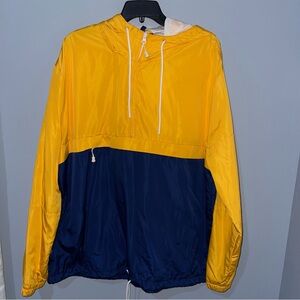 Men’s | H&M Divided | Yellow/Blue Long Sleeve Windbreaker | XL